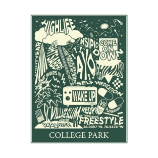 College Park Poster (Tracklist) - Logic T-Shirt