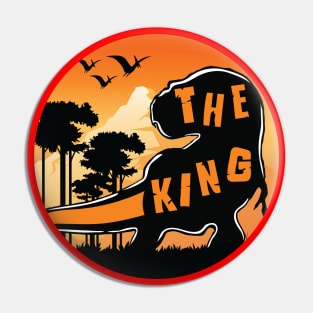 T-Rex Dinosaur The King Of The World Pin