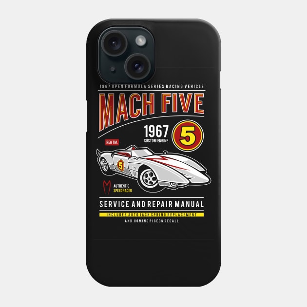 Mach 5 Phone Case by OniSide