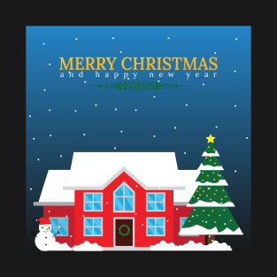 Merry Christmas and Happy New Year, enjoy winter holidays. T-Shirt