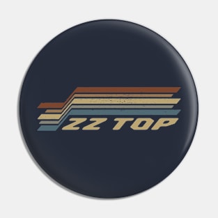 ZZ Top Stripes Pin