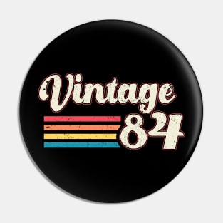 Vintage 1984 for Women 40th Birthday 40 Years Old Pin