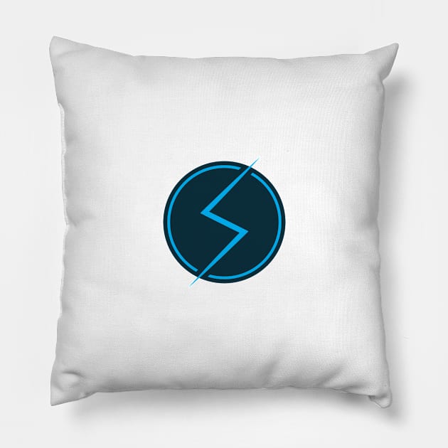 Flash Charging Button - 05 Pillow by SanTees