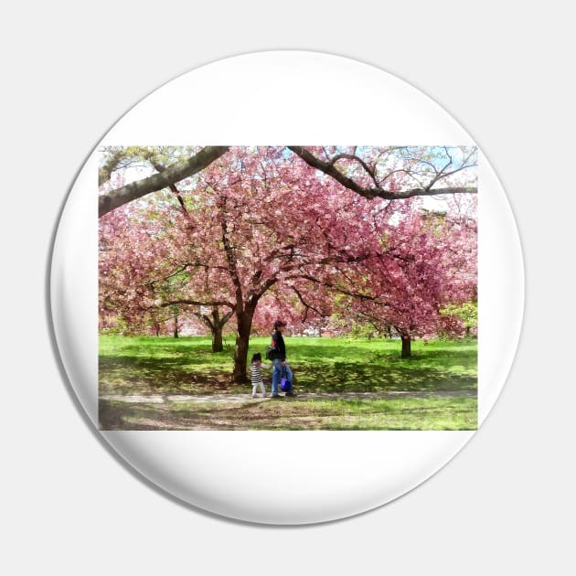 Spring - Enjoying the Cherry Trees Pin by SusanSavad