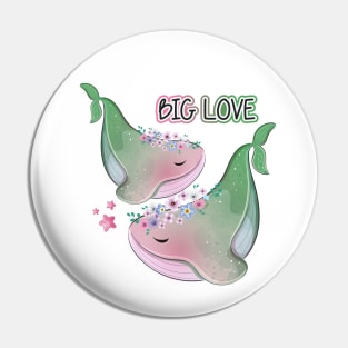 Big Whale Love Pin