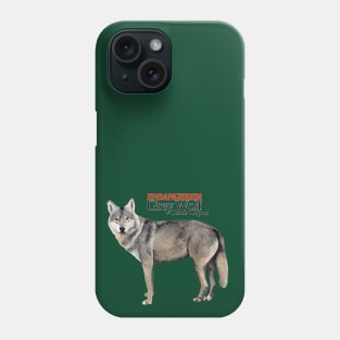 Endangered Grey Wolf Phone Case