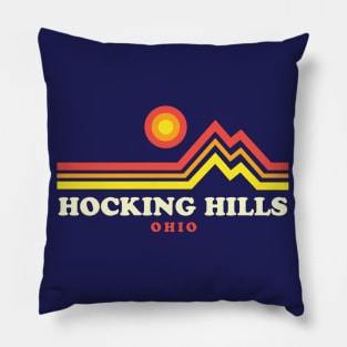 Hocking Hills State Park Ohio Mountain Sunset Pillow