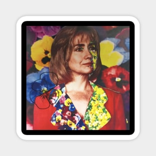 Hillary Clinton Floral Magnet