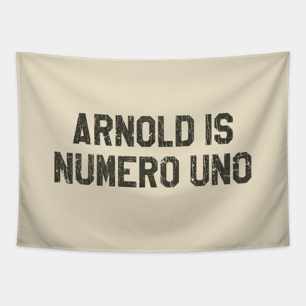 Arnold is Numero Uno 1975 Tapestry by JCD666