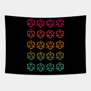 D20 Dice Tabletop RPG Gaming Tabletop RPG Addict Tapestry