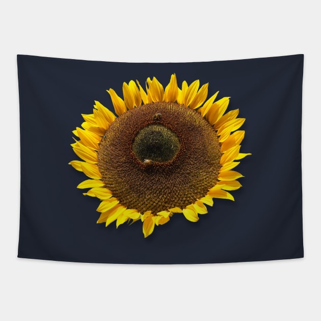 Giant Sunflower and Bees Tapestry by Hot-Proper-Tees