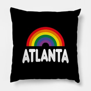 Atlanta, Georgia - GA Pride Rainbow Pillow