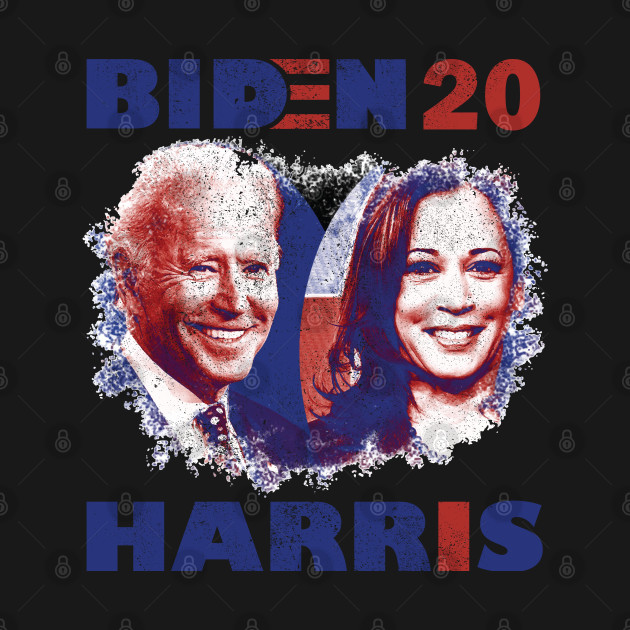 Disover Joe Biden Kamala Harris 2020 Election Democrat Liberal T-Shirt - Biden Harris 2020 Election Democratic - T-Shirt