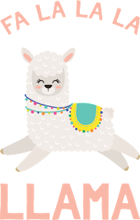 Fa La La Llama - Funny Christmas Ugly Sweater Llama Magnet