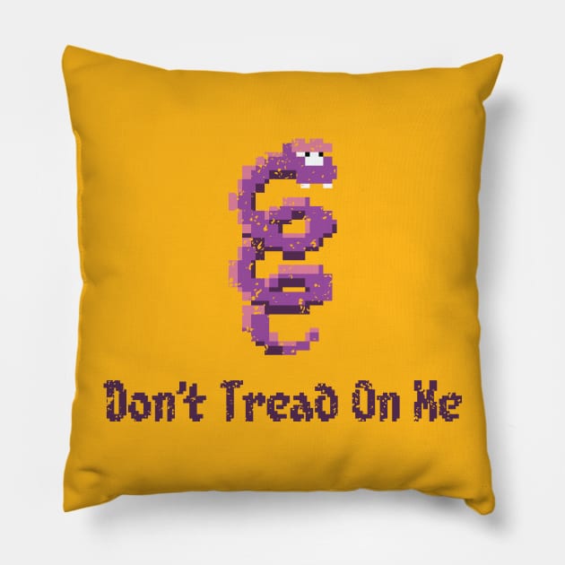 Don't Tread On Me Pillow by SawBear
