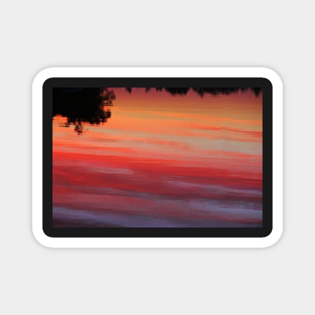 Upside Down Sunset Magnet by EileenMcVey