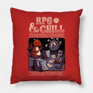 RPG & Chill - Red Pillow