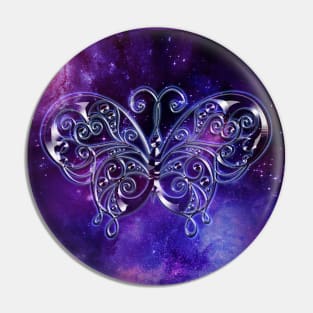 Purple butterfly Pin