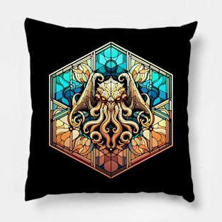 Cosmic Chaos: Cthulhu's Veiled Realm Pillow