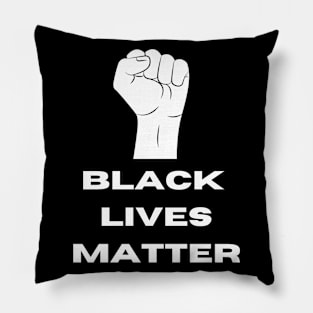 Black Lives Matter (White) Pillow