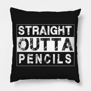 Straight Outta Pencils – Pillow