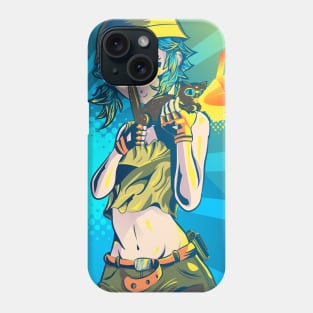 cat gun laser beams Phone Case