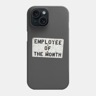 Praise Excellence with Employee of the Month Shirt - Personalized Office Award, Great for Team Gifts & Morale Boost Phone Case