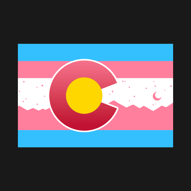 Colorado Flag Trans Transgender Pride by FlannMoriath