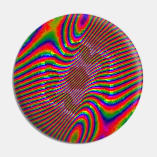 Metatronic Motion - Rainbow Flux Wave Pin