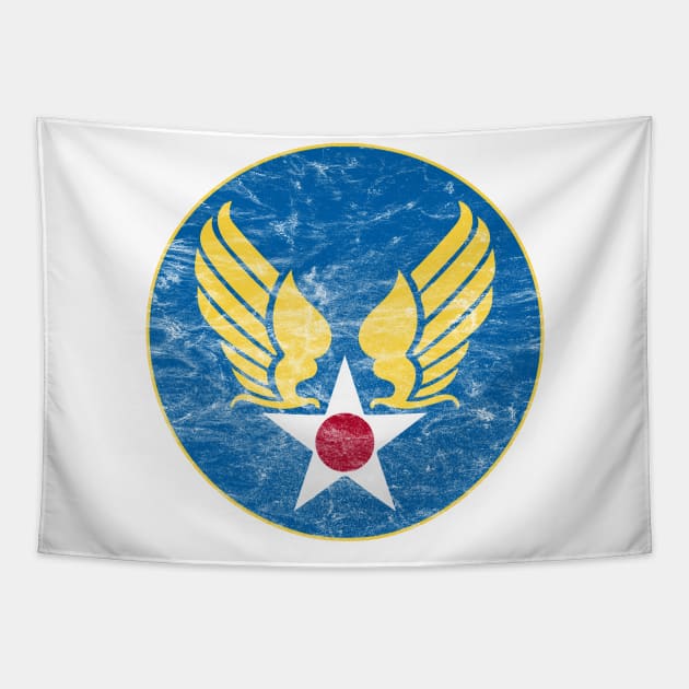 U.S. Army Air Corps Distressed Tapestry by Doc Multiverse Designs