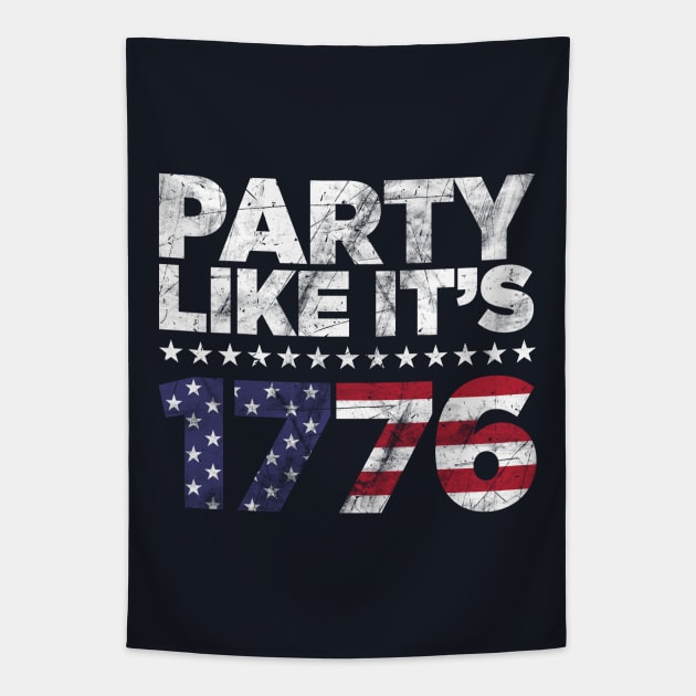 Party Like It's 1776 Independence Day Tapestry by TextTees