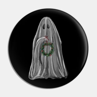 Ghosty with a wreath Pin