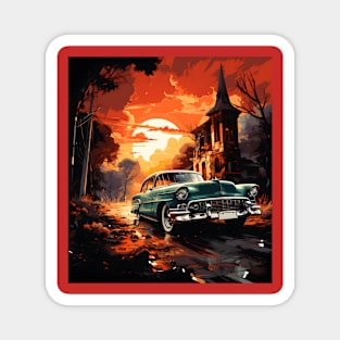 Vintage muscle car Magnet