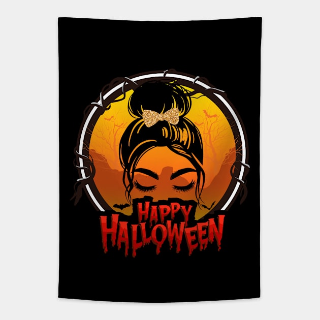 Halloween Day 2021 Funny Halloween Couple Costume For Women, Men, Halloween Day Gift Tapestry by dianoo