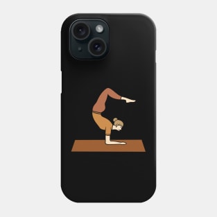 Vrschikasana pose - yoga Phone Case