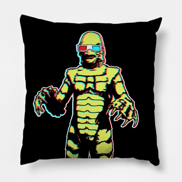 3D Creature Pillow by EnchantedTikiTees