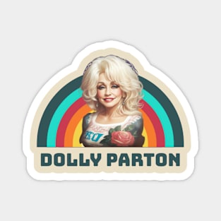 dolly vector summer //retro Magnet