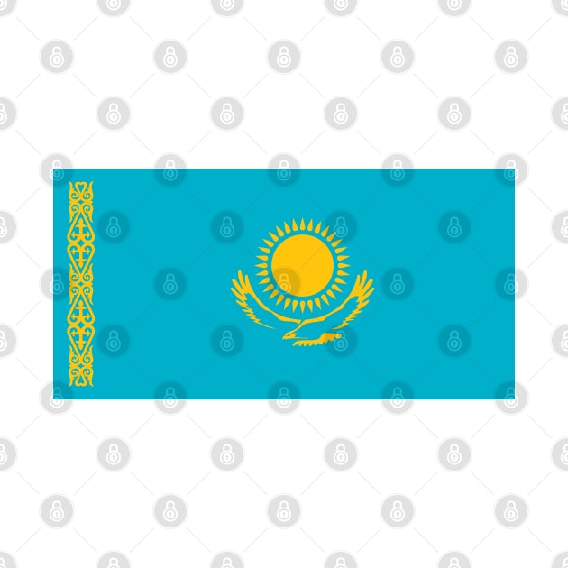 Flag of Kazakhstan by COUNTRY FLAGS