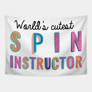 Spin Instructor Gifts | World's cutest Spin Instructor Tapestry