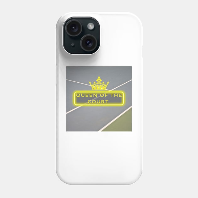 Queen Of The Court Phone Case by MDP Tennis Designs