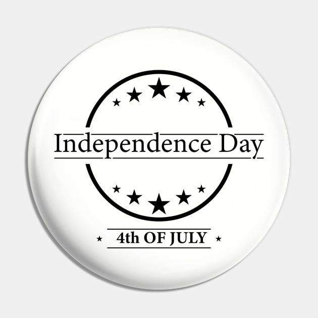 4th of July Independence Day Pin by The Mellow Cats Studio