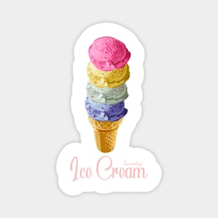 Ice Cream Cone Foodies Magnet