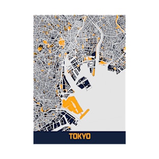 Tokyo - Japan Bluefresh City Map T-Shirt