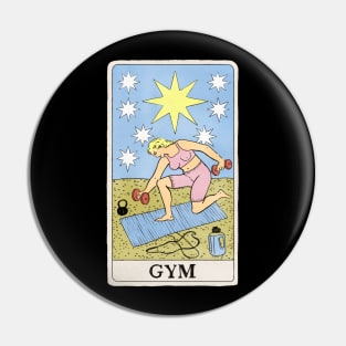 Tarot Card Gym Pin