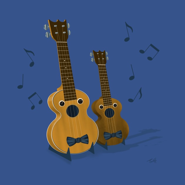 Singing Ukuleles by Toth Art