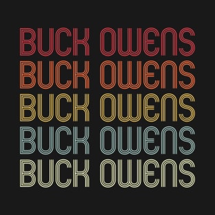 Retro Buck Wordmark Repeat - Vintage Style T-Shirt