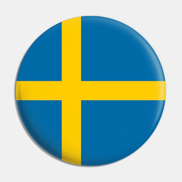 Sweden Flag Pin by DetourShirts