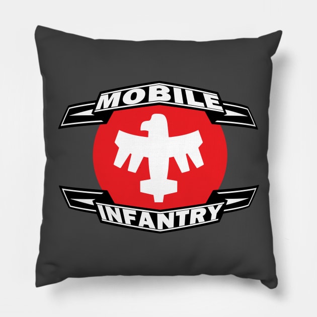 MOBILE INFANTRY Pillow by LAZYJStudios