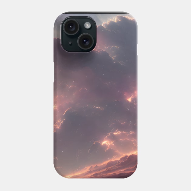 Planets Nebula Cloud In Dark Space Phone Case by star trek fanart and more