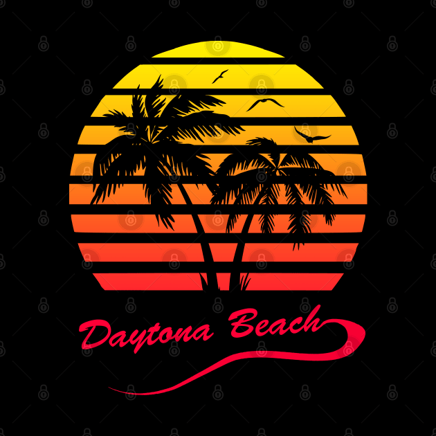 Daytona Beach 80s Sunset by Nerd_art